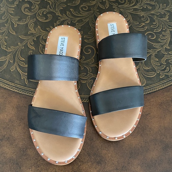 Steve Madden | Shoes | Steve Madden Ivara Black Sandals | Poshmark